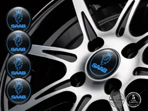 Saab Emblemas de Rueda Premium Núcleo Velocidad Nebulosa